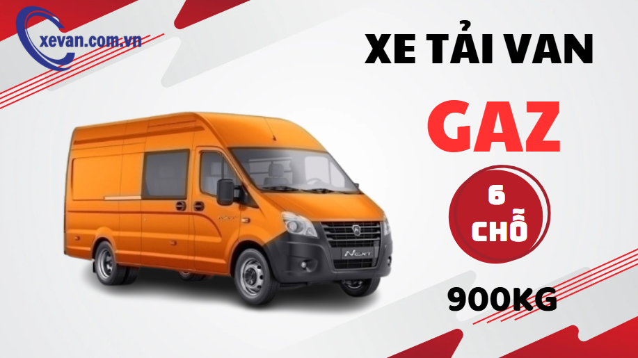 gaz_900 Xe tải van Gaz 6 chỗ 900kg
