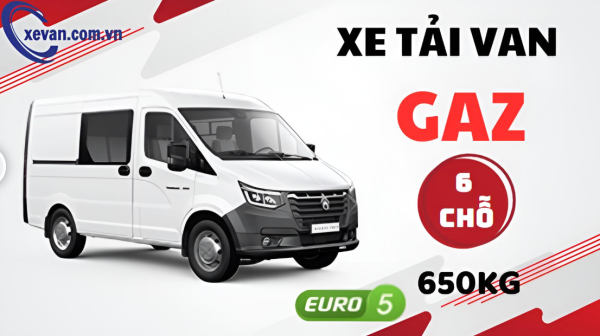 Xe tải van Gaz Sobol NN 6 chỗ
